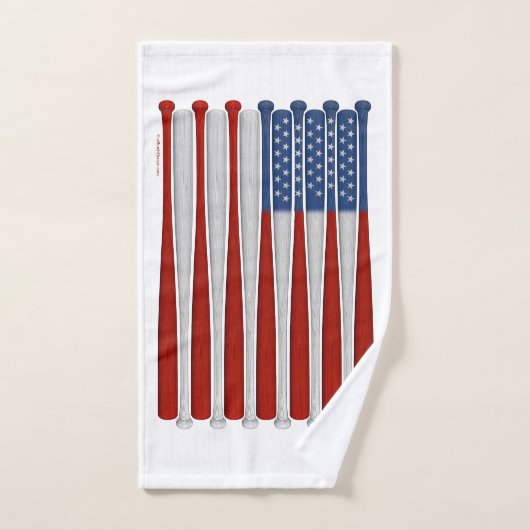 Ensemble de serviettes de bain de baseball America (Serviette à main)
