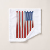 Ensemble de serviettes de bain de baseball America (Gant de toilette)