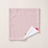 Ensemble de serviettes de bain de coeur pour la Sa (Gant de toilette)