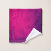 Ensemble de serviettes de bain de couleur rose néo (Gant de toilette)