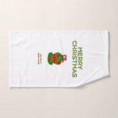 Ensemble de serviettes de bain de Cupcake de Noël (Serviette à main)