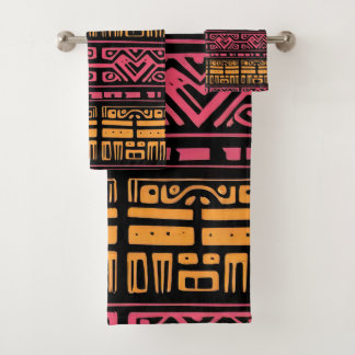 Ensemble De Serviettes De Bain De Design Ethnique