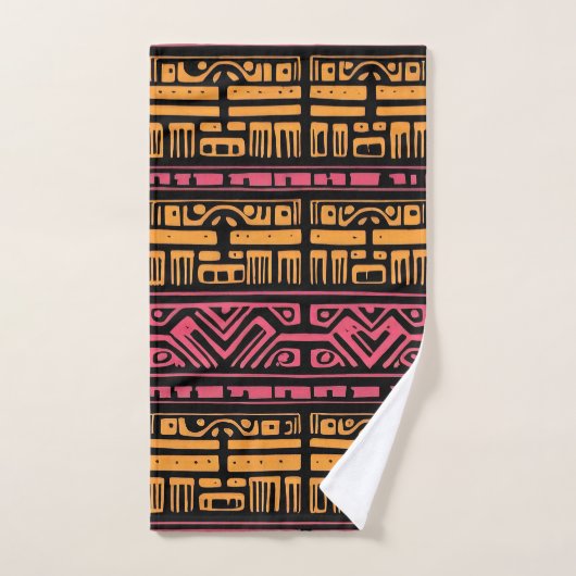 Ensemble De Serviettes De Bain De Design Ethnique (Serviette à main)