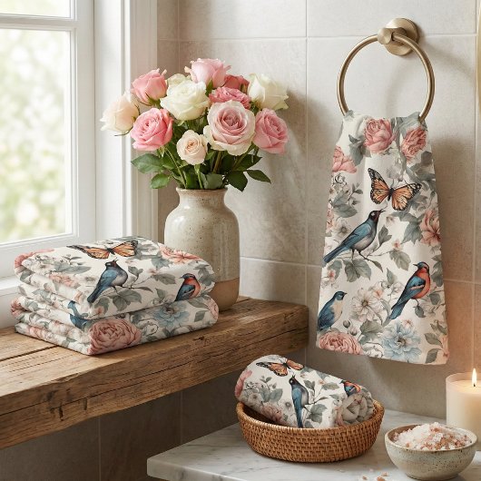 Ensemble de serviettes de bain de jardin enchanté