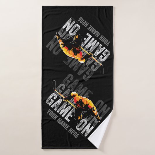 Ensemble de serviettes de bain de jeu (hockey) (Serviette de bain)