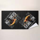 Ensemble de serviettes de bain de jeu (hockey) (Serviette de bain)