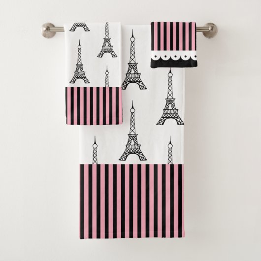 Ensemble de serviettes de bain de la Tour Eiffel d (En situation)