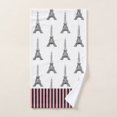 Ensemble de serviettes de bain de la Tour Eiffel d (Serviette à main)