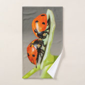 Ensemble de serviettes de bain de Ladybugs Beetles (Serviette à main)