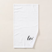 Ensemble de serviettes de bain de mariage de la Sa (Serviette à main)