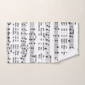 Ensemble de serviettes de bain de musique Lover (Serviette à main)