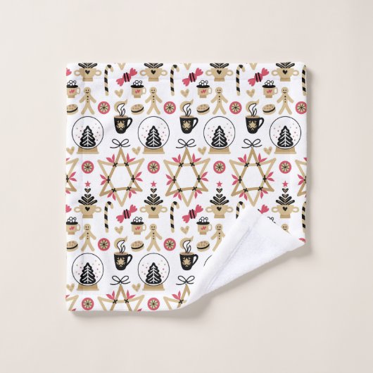 Ensemble de serviettes de bain de Noël (Gant de toilette)