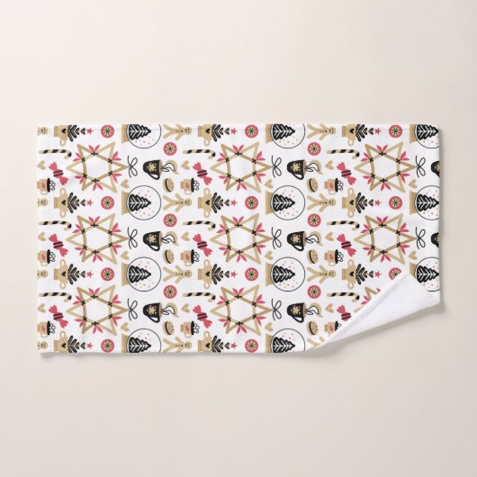 Ensemble de serviettes de bain de Noël (Serviette à main)