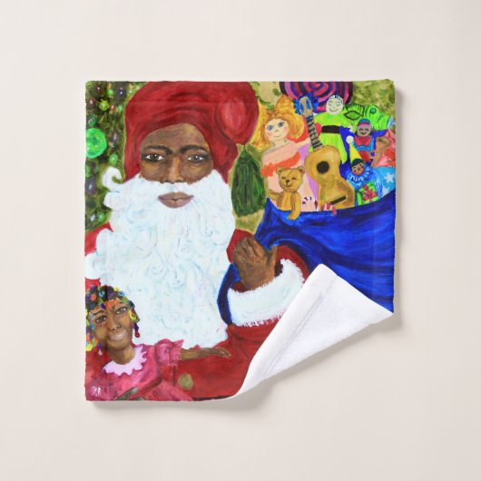 Ensemble de serviettes de bain de Noël - Ethnic Sa (Gant de toilette)