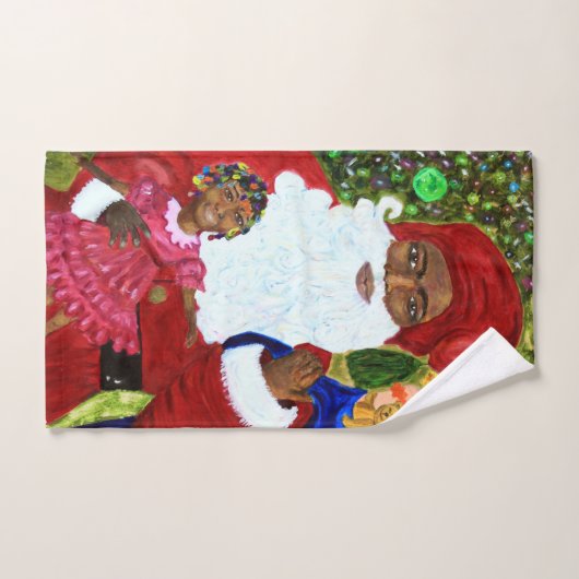 Ensemble de serviettes de bain de Noël - Ethnic Sa (Serviette à main)