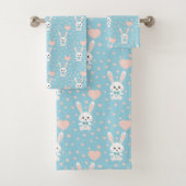 Ensemble de serviettes de bain de Pâques (En situation)