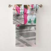 Ensemble de serviettes de bain de Paris (En situation)