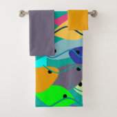 Ensemble de serviettes de bain de poisson (En situation)