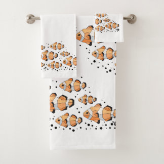 Ensemble de serviettes de bain de poisson clown