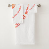 Ensemble de serviettes de bain de poisson et de ve (En situation)