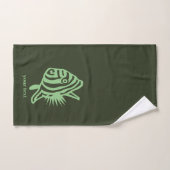 Ensemble de serviettes de bain de poisson tropical (Serviette à main)
