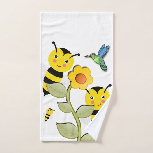 Ensemble de serviettes de bain de printemps Bumble (Serviette à main)