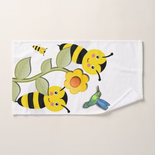 Ensemble de serviettes de bain de printemps Bumble (Serviette à main)