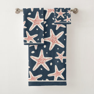 Ensemble de serviettes de bain de Starfish Nautiqu