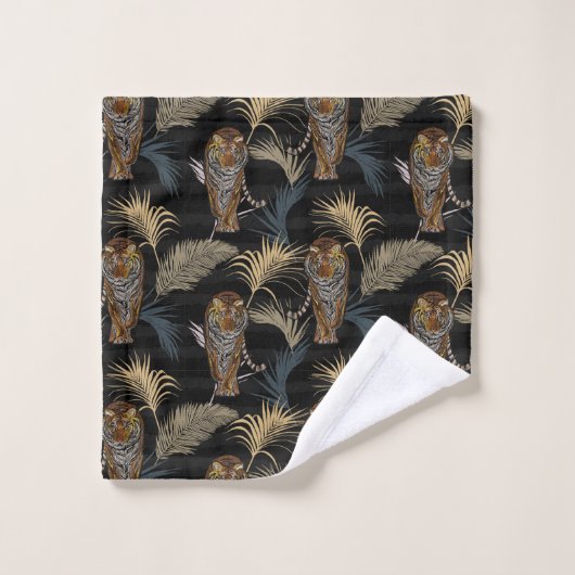 Ensemble de serviettes de bain de tigres (Gant de toilette)