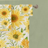 Ensemble de serviettes de bain de tournesol joyeux
