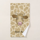 Ensemble de serviettes de bain de vaches surpris (Serviette à main)