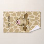 Ensemble de serviettes de bain de vaches surpris (Serviette à main)