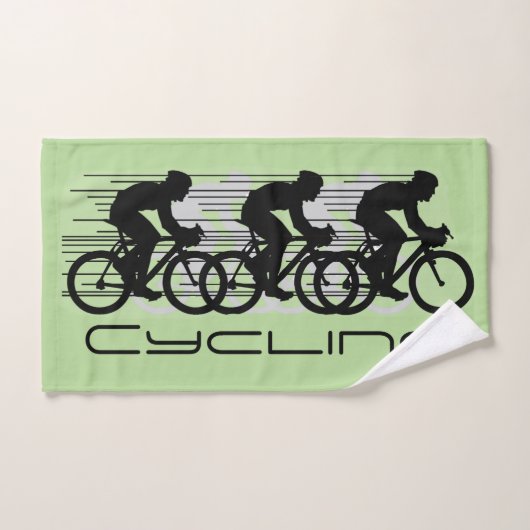 Ensemble de serviettes de bain design à vélo (Serviette à main)