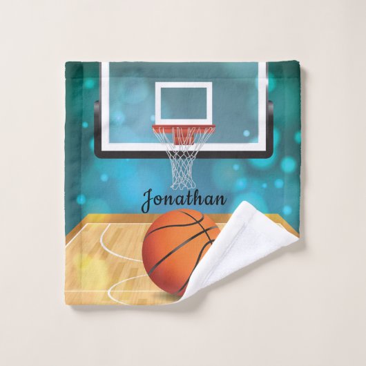 Ensemble de serviettes de bain design Basketball (Gant de toilette)
