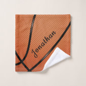Ensemble de serviettes de bain design Basketball (Gant de toilette)