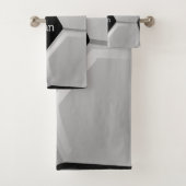 Ensemble de serviettes de bain design de balle de  (En situation)