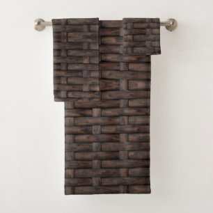 Ensemble de serviettes de bain design en osier Bro