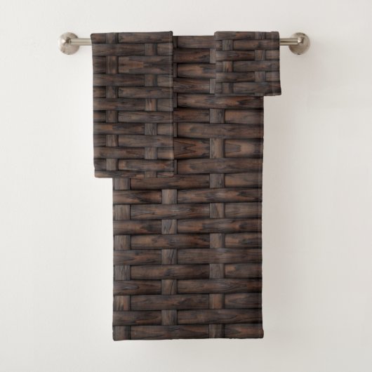 Ensemble de serviettes de bain design en osier Bro (En situation)