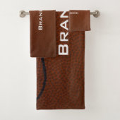 Ensemble de serviettes de bain Design Football (En situation)
