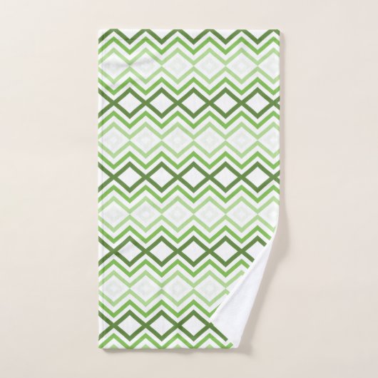 Ensemble de serviettes de bain design moderne vert (Serviette à main)