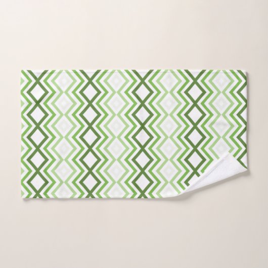 Ensemble de serviettes de bain design moderne vert (Serviette à main)