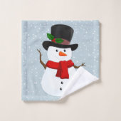 Ensemble de serviettes de bain design Snowman (Gant de toilette)