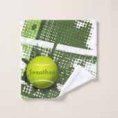 Ensemble de serviettes de bain design Tennis (Gant de toilette)