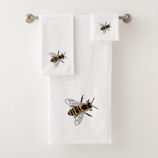 Ensemble de serviettes de bain d'insectes Illustra (En situation)