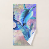 Ensemble de serviettes de bain Dolphin Couple (Serviette à main)