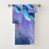 Ensemble de serviettes de bain Dolphin Couple (En situation)