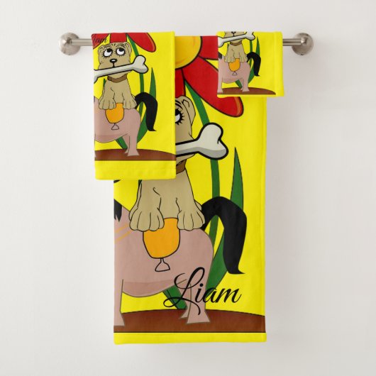 Ensemble de serviettes de bain Donkey Sombrero mex (En situation)