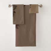 Ensemble de serviettes de bain Dragon Brown (En situation)