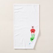 Ensemble de serviettes de bain drôles et mignonnes (Serviette à main)