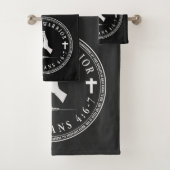 Ensemble de serviettes de bain du guerrier (En situation)